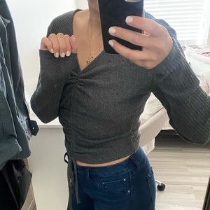 crop top long sleeve